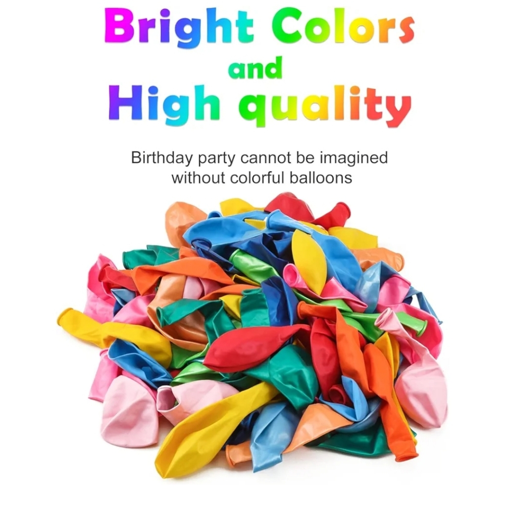 Assorted Color Party Balloons Set - Picture 4 of 6